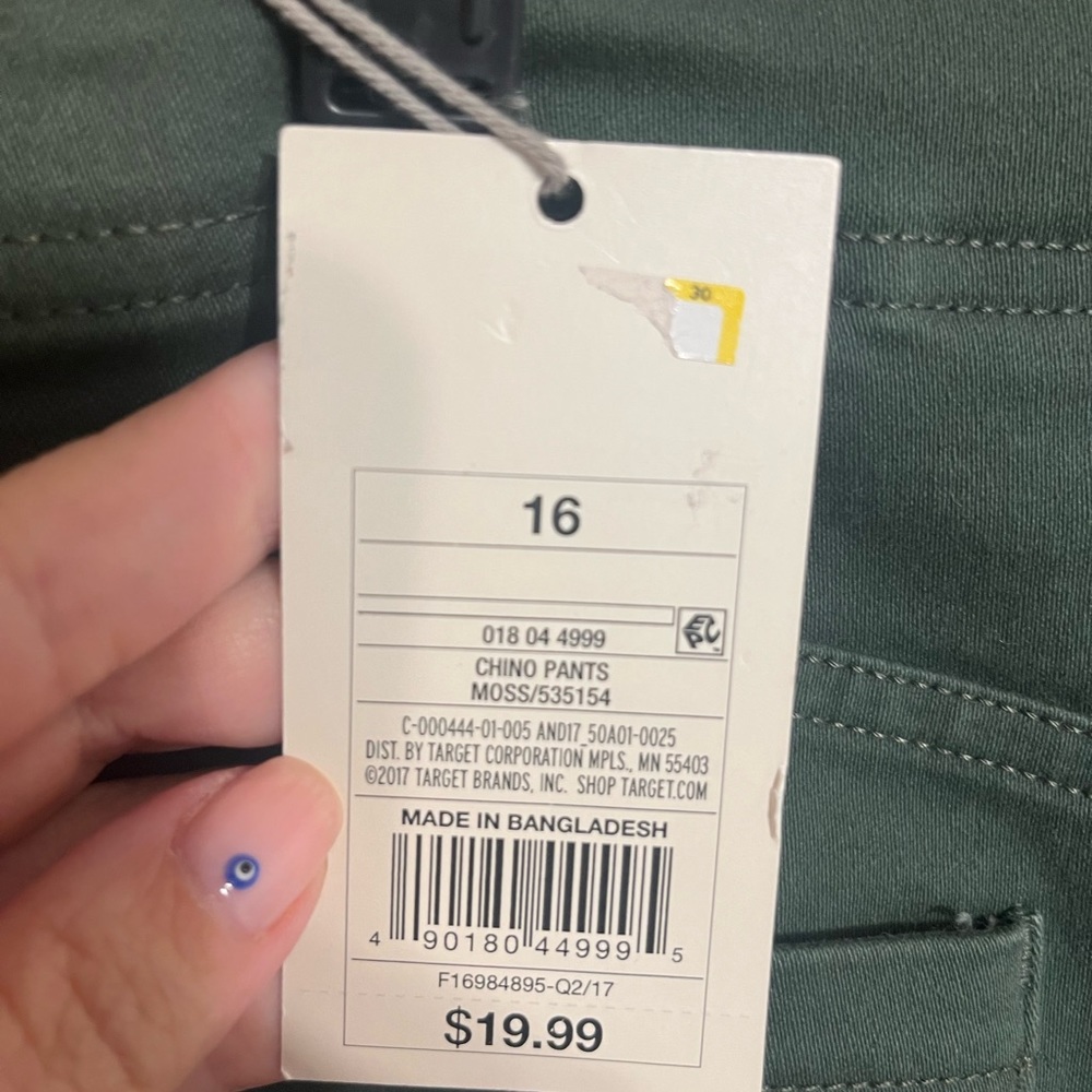 Olive green skinny cargo pants from a new day. Size 16. Cute pocket deta… - Picture 8 of 8